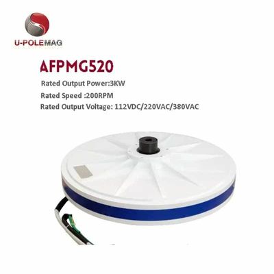 Προσαρμοσμένη τάση εξόδου 3kW 220v Βεντάλ ανεμογεννήτρια για πώληση