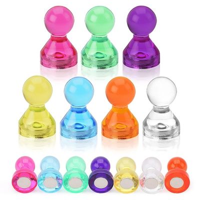 11mm Dia Pot Shape Magnetic Push Pins για γραφεία Χάρτες σε πολύχρωμο σχέδιο