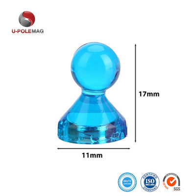 11mm Dia Pot Shape Magnetic Push Pins για γραφεία Χάρτες σε πολύχρωμο σχέδιο