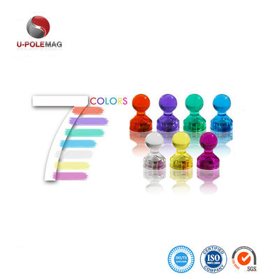 11mm Dia Pot Shape Magnetic Push Pins για γραφεία Χάρτες σε πολύχρωμο σχέδιο