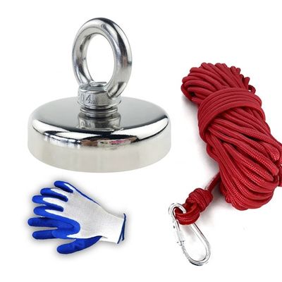 Κατηγορία NdFeb Dia 75mm 230KG Super Strong Neodymium αλιευτικό μαγνήτη με ματιές
