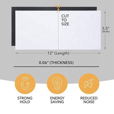Μαγνητικά καλύμματα εξαερισμού 5,5 &quot;x 12&quot; λευκά για πύλες εξαερισμού δαπέδου ή οροφής και μητρώα αέρα