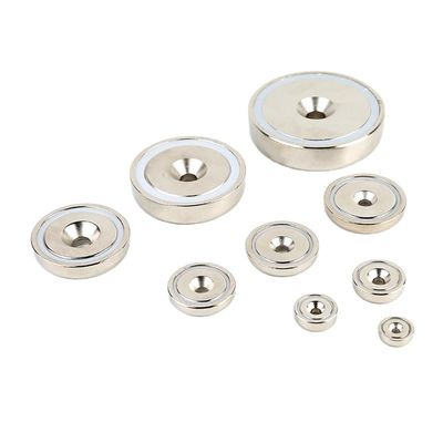 Δυνατοί NdFeB σπάνιες γης αντιβυθίζονται Neodymium Cup Pot Magnets με ανοχή ± 0,01 mm
