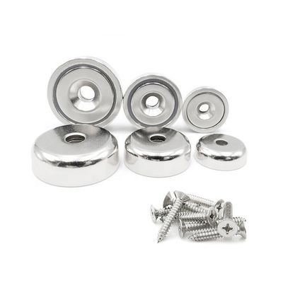 Δυνατοί NdFeB σπάνιες γης αντιβυθίζονται Neodymium Cup Pot Magnets με ανοχή ± 0,01 mm