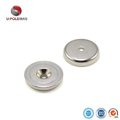 Δυνατοί NdFeB σπάνιες γης αντιβυθίζονται Neodymium Cup Pot Magnets με ανοχή ± 0,01 mm