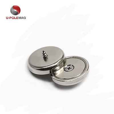 HTN04-60x15-8.5mm Neodymium Countersunk Pot Magnet με επικάλυψη Ni-Cu-Ni