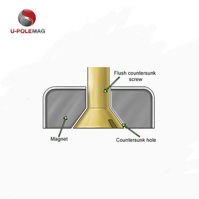 HTN04-60x15-8.5mm Neodymium Countersunk Pot Magnet με επικάλυψη Ni-Cu-Ni