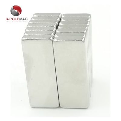 80C-220C Ανθεκτικός στις θερμοκρασίες N52 40x20x10 Μαγνήτης νεοδύμιου με επικάλυψη από νικέλιο