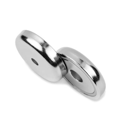 32mm Neodymium γλάστρα μαγνήτης με Countersunk τρύπα 32kg τράβηξη χωρητικότητα 1,26 ίντσες διάμετρος