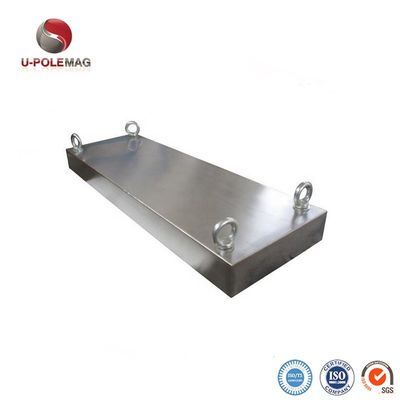 Βιομηχανικός μαγνήτης Μόνιμοι μαγνήτες 304 SS για προσαρμοσμένη ισχυρή μαγνητική πλάκα διαχωρισμού