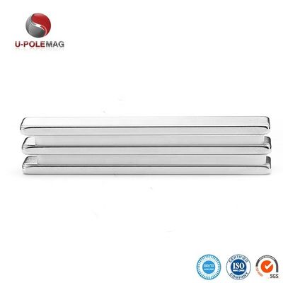 Νικέλιο επικαλυμμένο F50x10x5mm N48 βαρύ φορτίο σπάνιων γαιών Neodymium Bar Magnet για βιομηχανικό