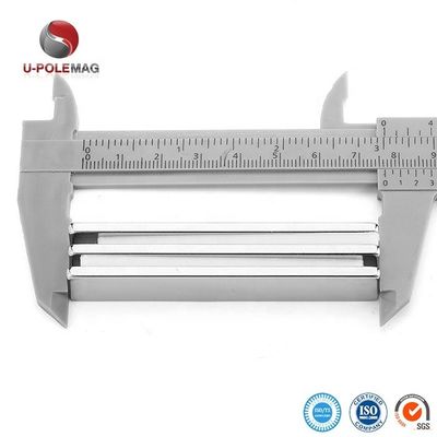 Νικέλιο επικαλυμμένο F50x10x5mm N48 βαρύ φορτίο σπάνιων γαιών Neodymium Bar Magnet για βιομηχανικό
