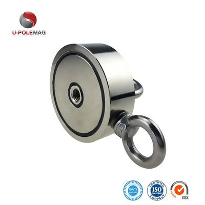 300KG Τραβήξτε δύναμη Cup σχήμα διπλό πρόσωπο αλιευτικό μαγνητή για την αξιόπιστη ανάκτηση