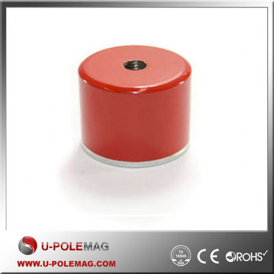 D25.4x21 Alnico Round Base Cup Pot Magnet με τρύπημα AlNiCo Magnet