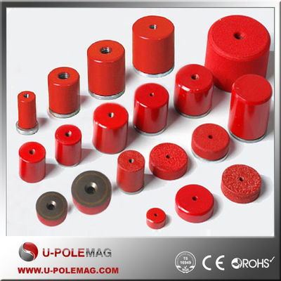 D25.4x21 Alnico Round Base Cup Pot Magnet με τρύπημα AlNiCo Magnet