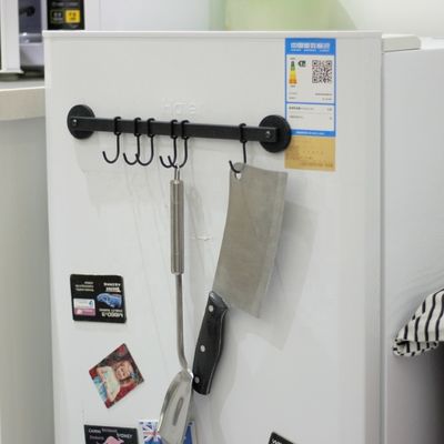Εξωτερικό ψυγείο για οικιακό χρήση Μαγνητικό ράφι εργαλείων μπάρμπεκιου με μαγνήτη νεοδαιμίου 6 γάντζους και χάλυβα
