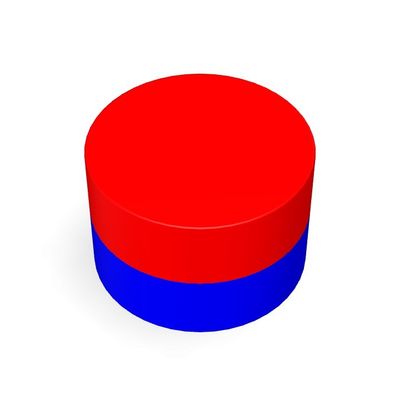 Επικάλυψη NiCuNi N52 1.26'x1/8' Αξιακός μαγνήτης δίσκου νικελίου νεοδύμιου για την κατασκευή