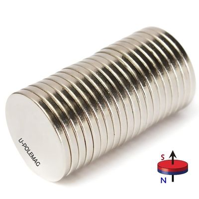 Ndfeb μαγνήτης 1.26 "x 1/8" δίσκος σπάνιες γης μόνιμος μαγνήτης βιομηχανικός μαγνήτης