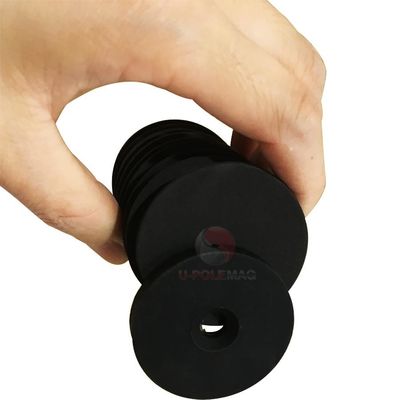 Εύκολη εγκατάσταση D43 D66 D88mm Ελαστικό επιχρισμένο POT μαγνήτης τοποθέτησης με εσωτερικό νήμα