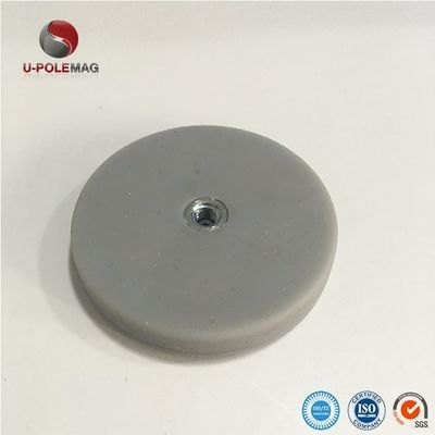 Τεχνικός μαγνήτης βάζας με ελαστικό επικάλυμμα Νεοδύμιο μαγνήτης D36 * 6mm-M6 Μόνιμος ισχυρός τρυπός