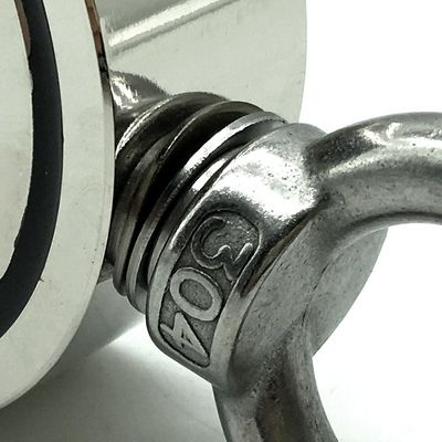 2.75&quot; σπάνιες γης νεοδύμιο μαγνήτης αλιείας με 1000lbs Δύναμη και σχοινιά παρέχεται