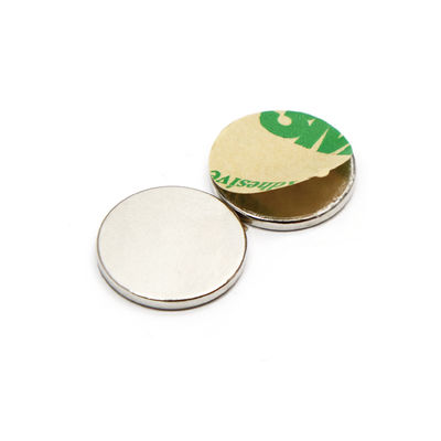Καθαρισμένοι με NiCuNi Custom NdFeB μαγνήτης N35 N42 N48 N52 Neodymium Disc μαγνήτες με 3M κόλλημα