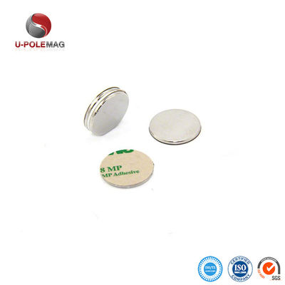 Καθαρισμένοι με NiCuNi Custom NdFeB μαγνήτης N35 N42 N48 N52 Neodymium Disc μαγνήτες με 3M κόλλημα