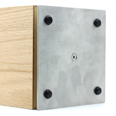 Βιώσιμο 300x150x150mm 4 πλευρές μαγνητικό μαχαίρι μπλοκ 360 περιστρεφόμενο ξύλινο κάλυμμα μαχαίρι