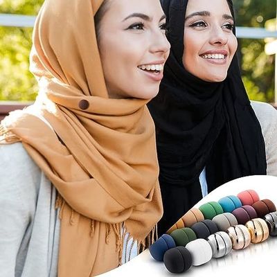 Αποθήκη μόδας Ισχυρός μαγνήτης Χιτζάμπ Πιν για γυναίκες Πολυχρωματικό μαντήλι Μαγνητικές Πινες