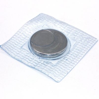 Ατσάλινος μαγνήτης υλικό PVC μαγνήτης κουμπί N52 ισχυρό στρογγυλό σπάνιες γης νεοδύμιο μαγνήτης