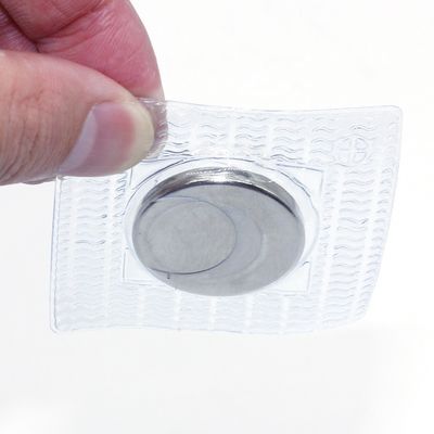 Ατσάλινος μαγνήτης υλικό PVC μαγνήτης κουμπί N52 ισχυρό στρογγυλό σπάνιες γης νεοδύμιο μαγνήτης