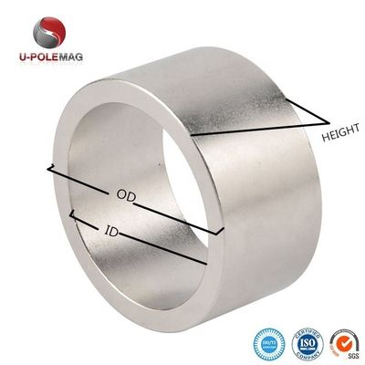 Μακροχρόνια επικάλυψη υψηλού επιπέδου Custom Neodymium Ring Magnet για κινητήρα τροχού Hub