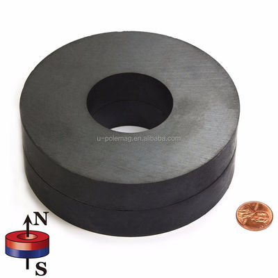 Προσαρμοσμένο Y35 Ferrite Magnet Διαμετρικά μαγνητισμένο δαχτυλίδι για επαγγελματία ομιλητή